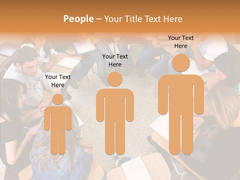 Adult Men Smile PowerPoint Template