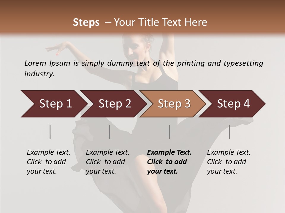 Sport Fashion Exercise PowerPoint Template
