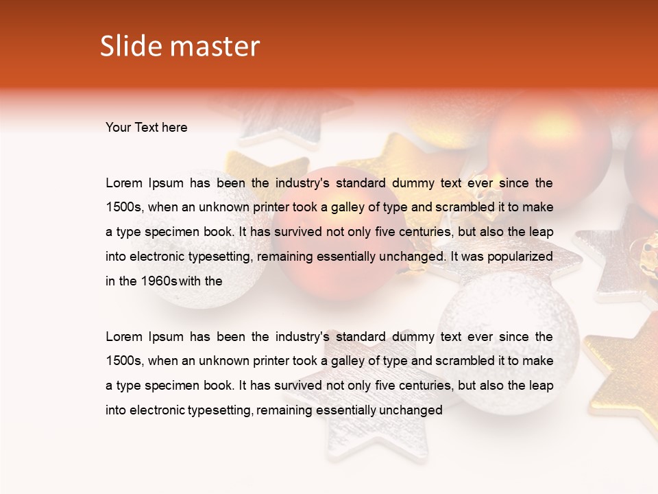 Reflection Art Xmas PowerPoint Template