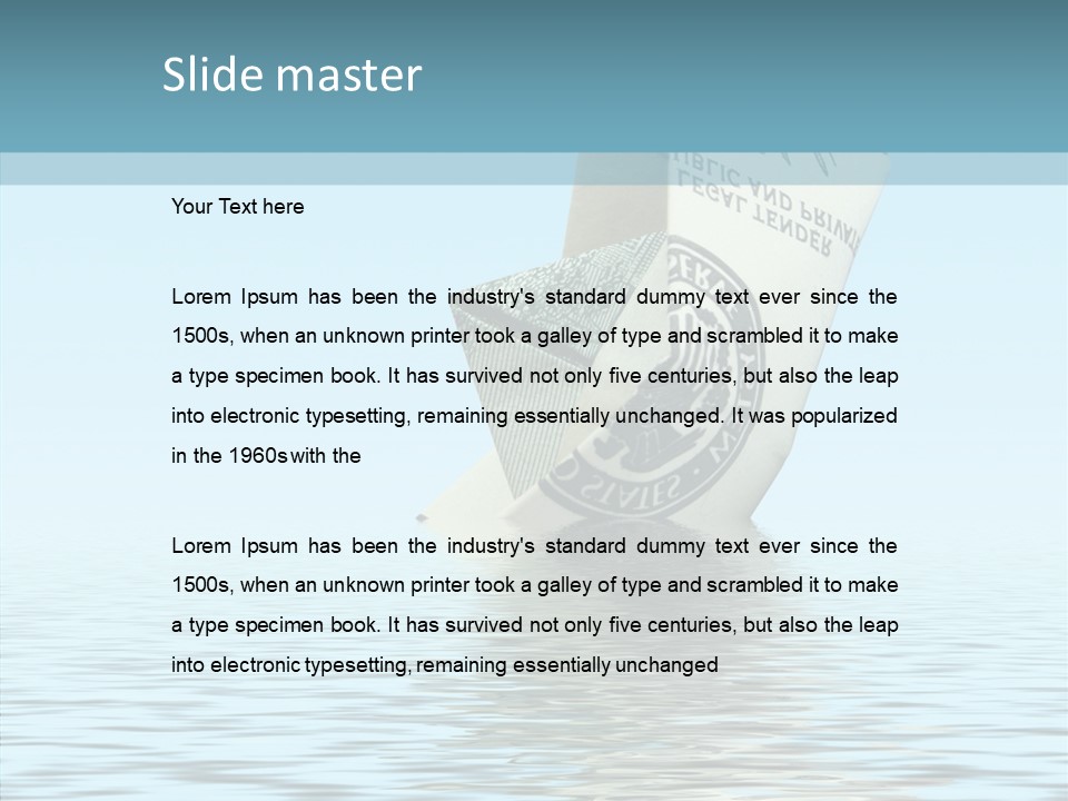 Emergency Ship Drown PowerPoint Template