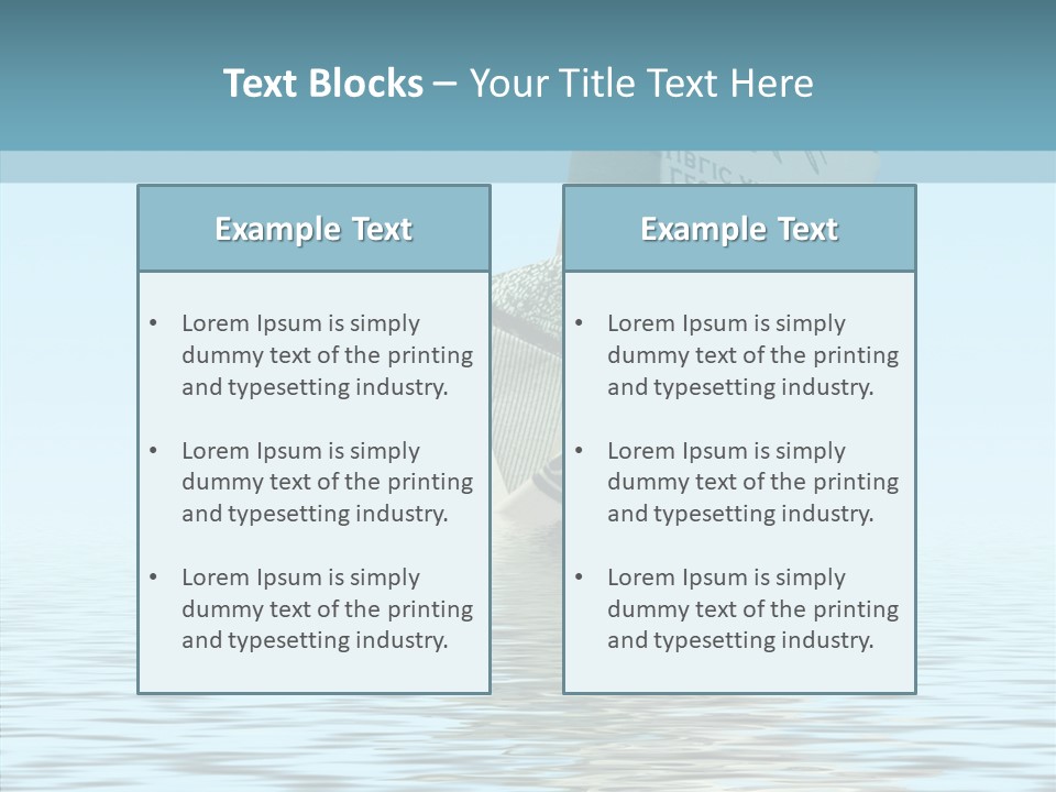 Emergency Ship Drown PowerPoint Template