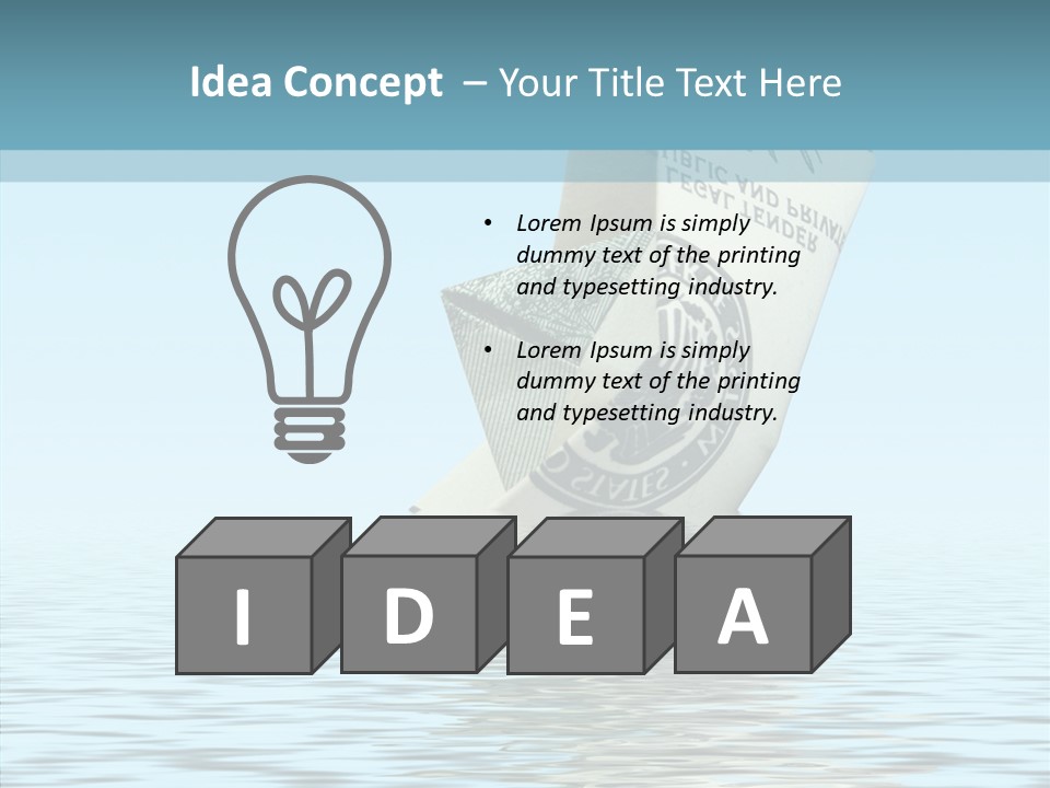 Emergency Ship Drown PowerPoint Template