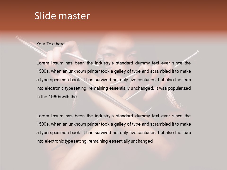 Shadow East Conflict PowerPoint Template