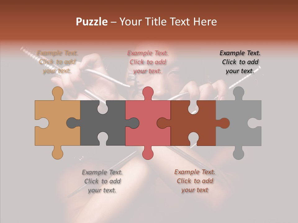 Shadow East Conflict PowerPoint Template
