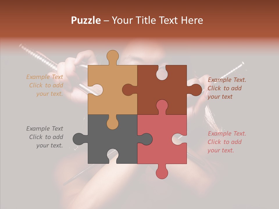 Shadow East Conflict PowerPoint Template