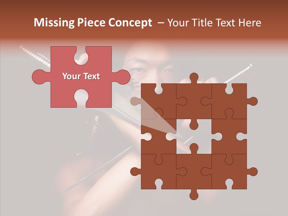 Shadow East Conflict PowerPoint Template