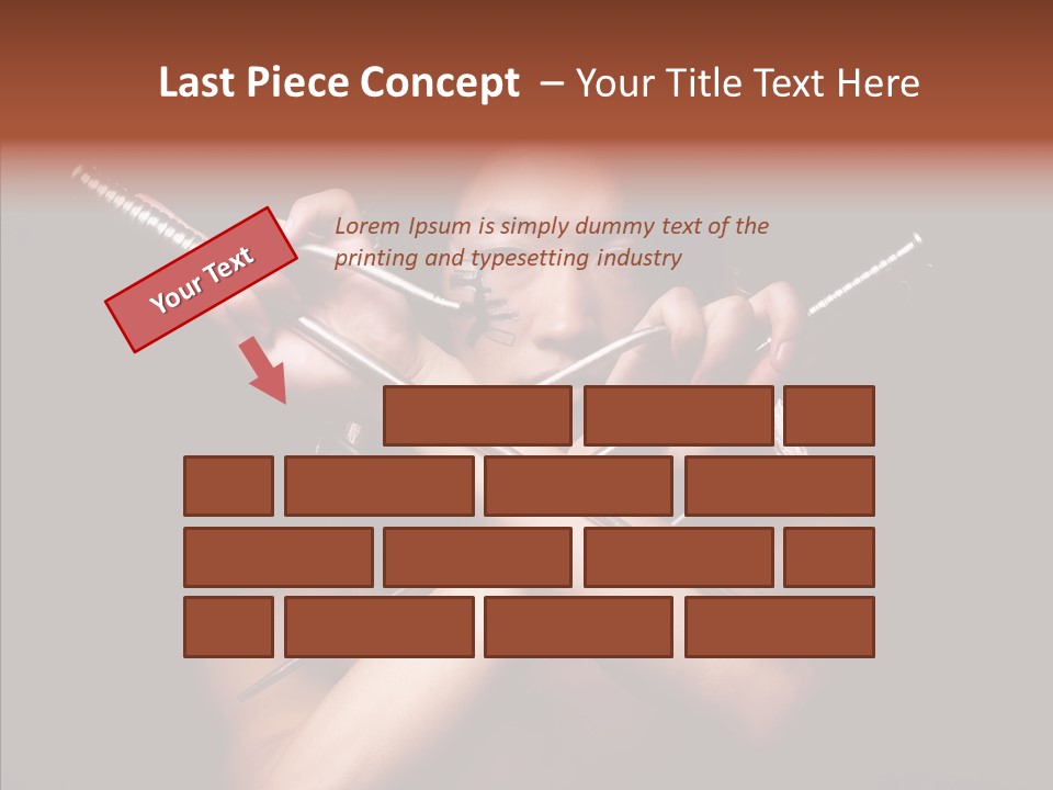 Shadow East Conflict PowerPoint Template