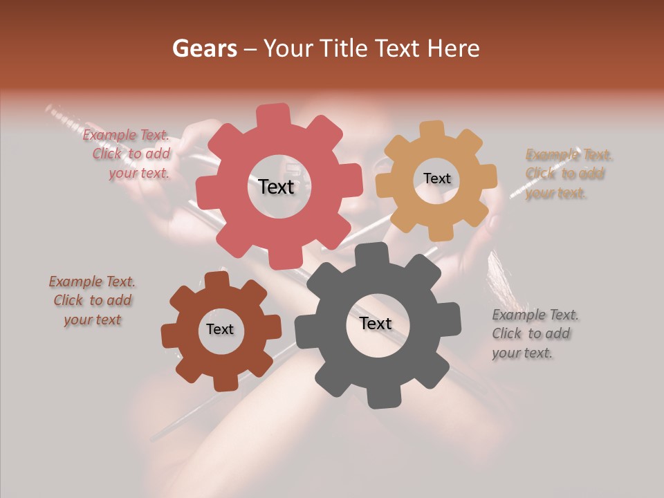 Shadow East Conflict PowerPoint Template