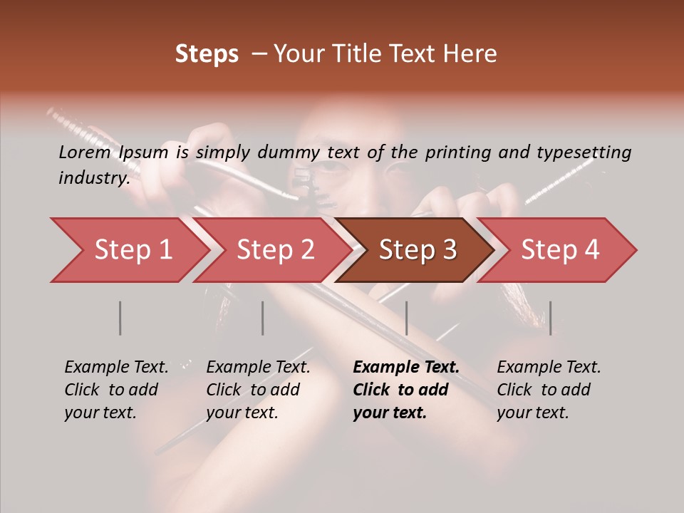 Shadow East Conflict PowerPoint Template