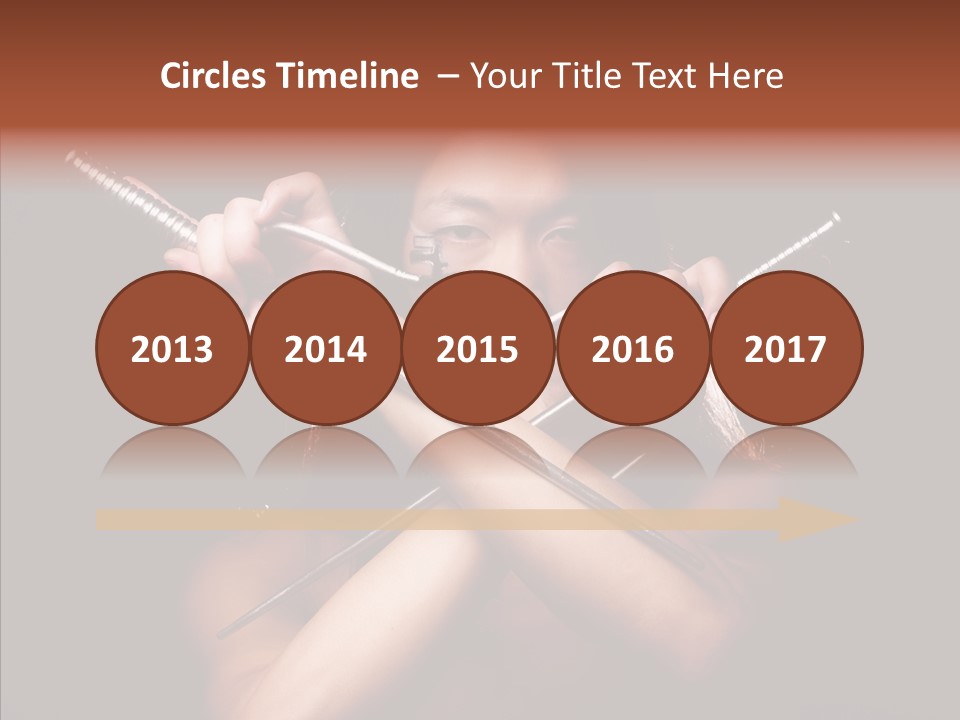 Shadow East Conflict PowerPoint Template