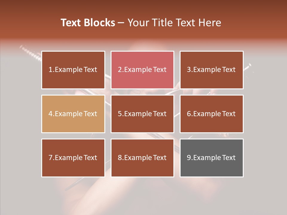 Shadow East Conflict PowerPoint Template