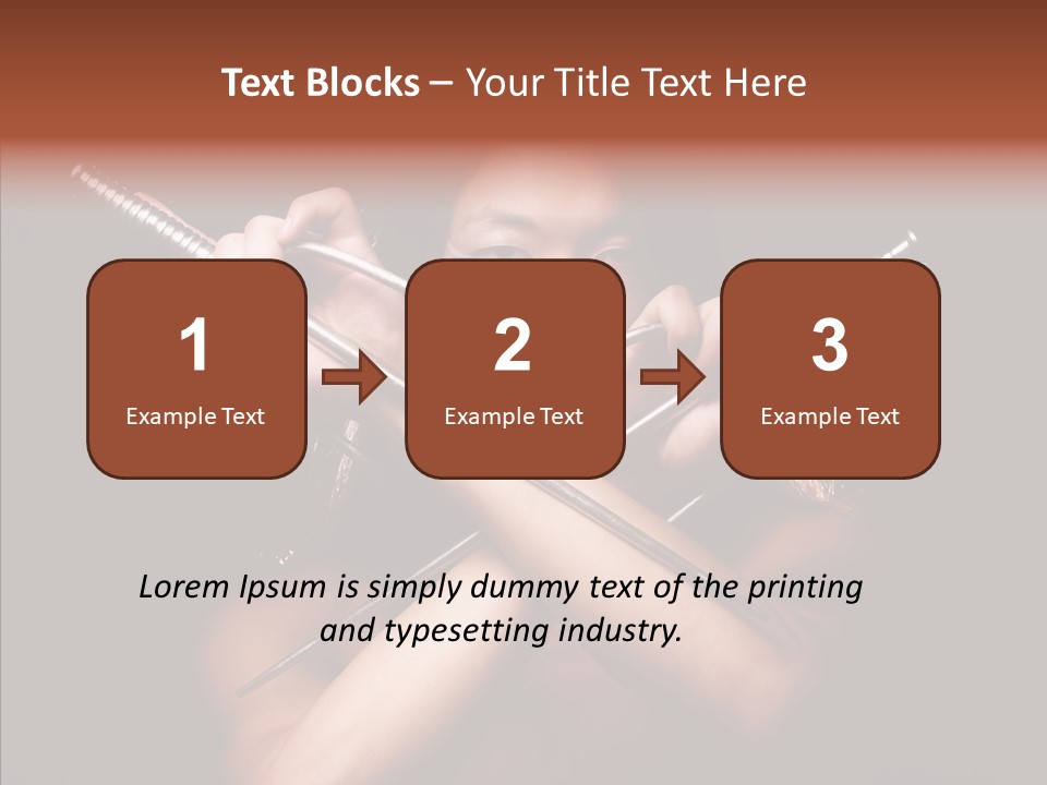 Shadow East Conflict PowerPoint Template