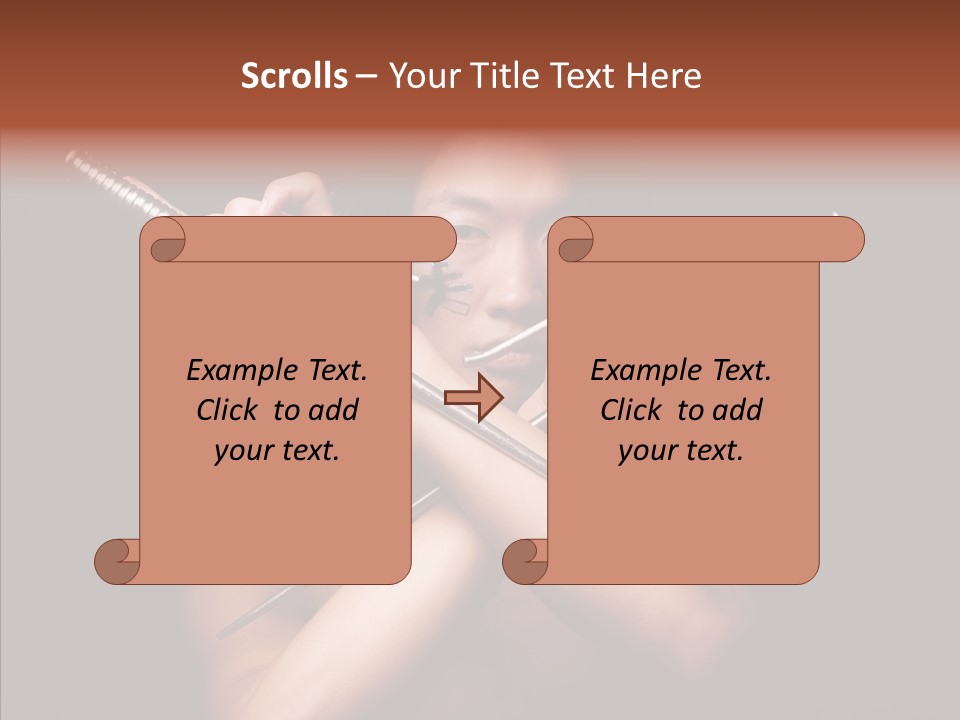 Shadow East Conflict PowerPoint Template