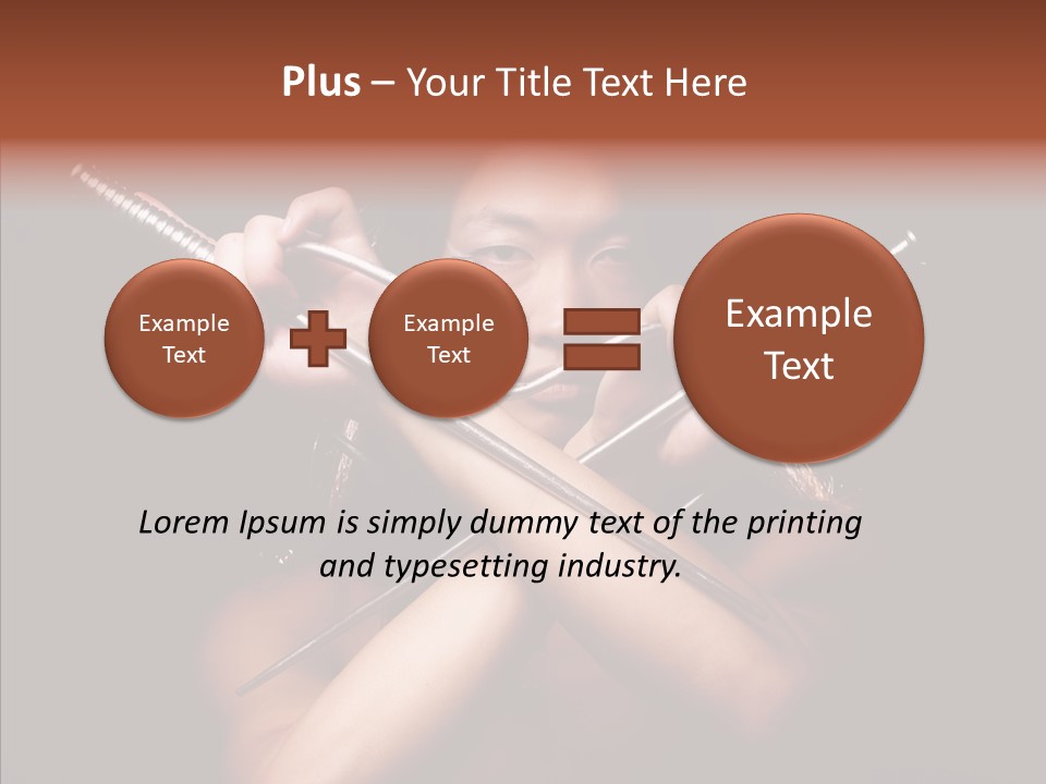 Shadow East Conflict PowerPoint Template