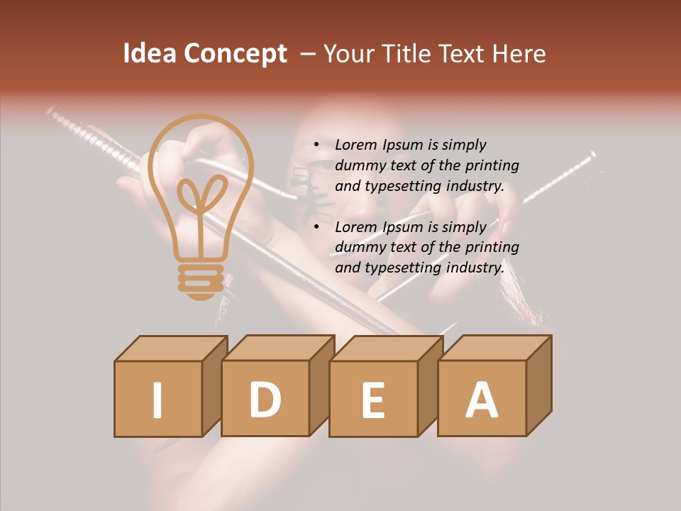Shadow East Conflict PowerPoint Template