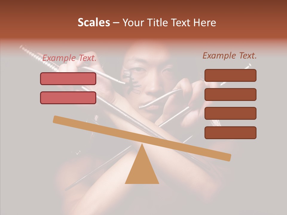 Shadow East Conflict PowerPoint Template