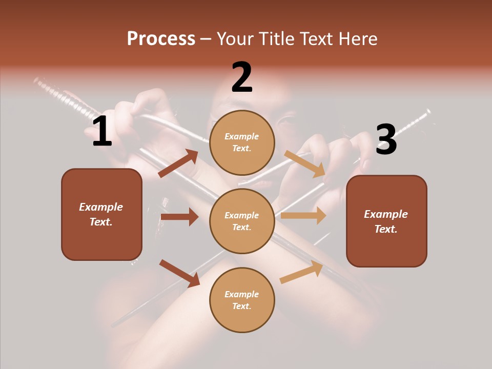 Shadow East Conflict PowerPoint Template