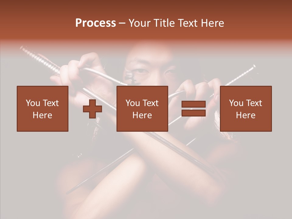 Shadow East Conflict PowerPoint Template