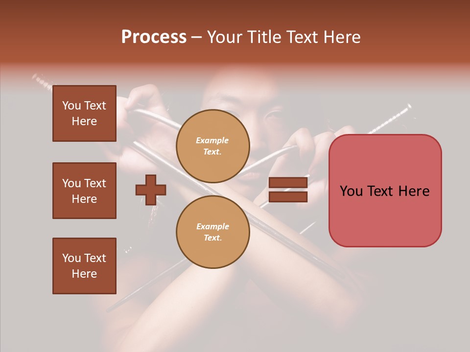 Shadow East Conflict PowerPoint Template