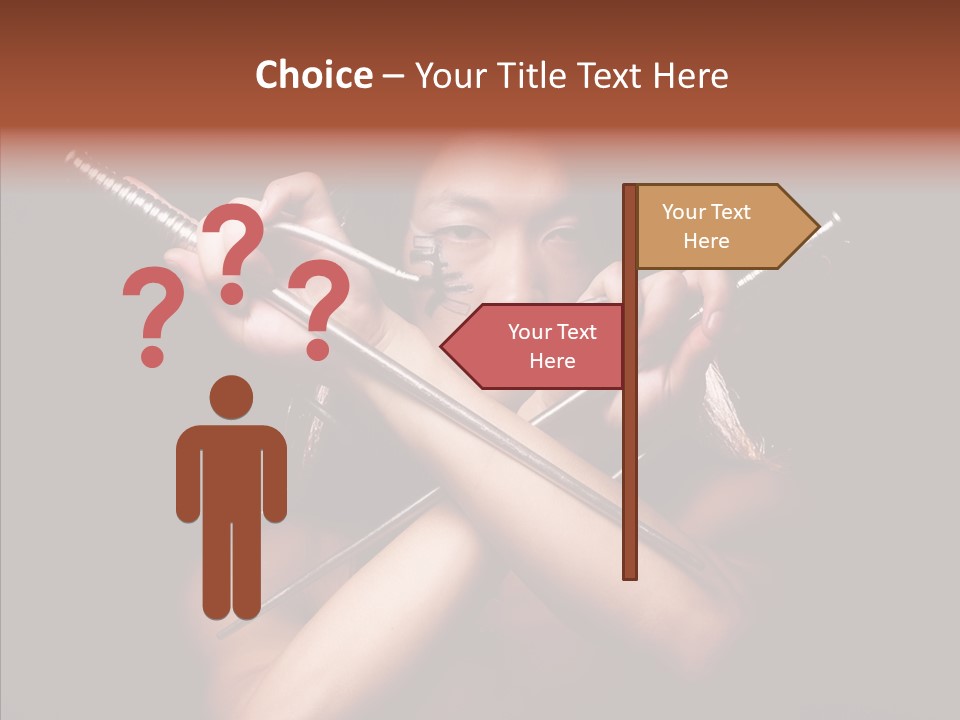 Shadow East Conflict PowerPoint Template