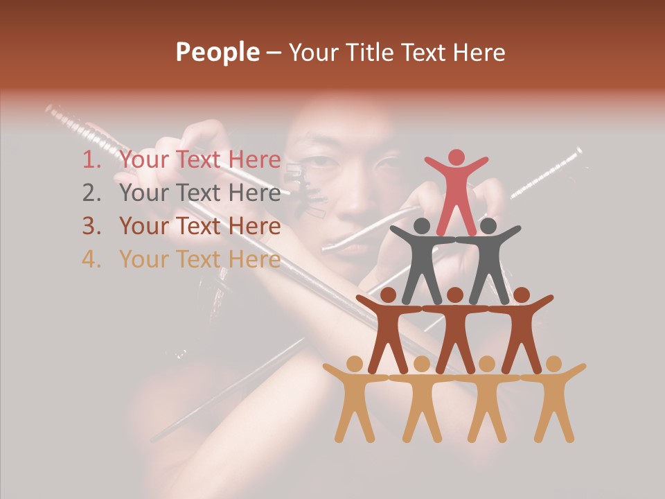 Shadow East Conflict PowerPoint Template