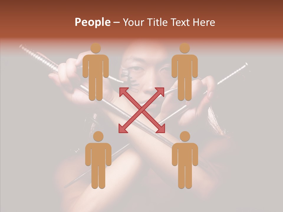 Shadow East Conflict PowerPoint Template