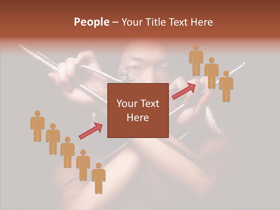 Shadow East Conflict PowerPoint Template