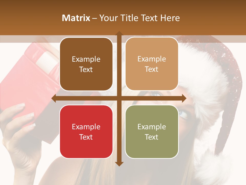 Cheerful Ribbon Holiday PowerPoint Template