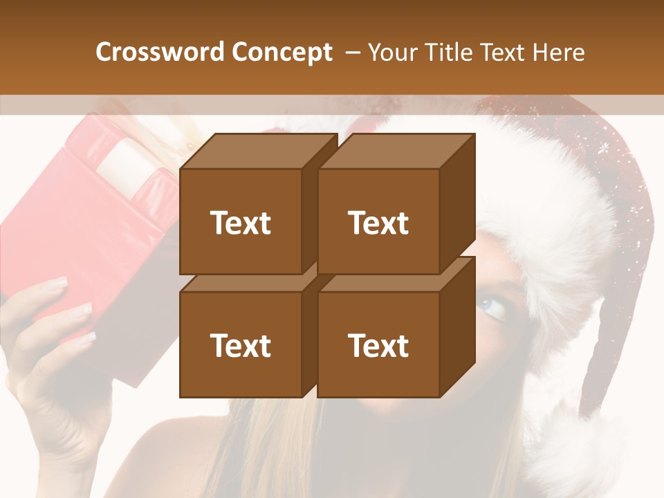 Cheerful Ribbon Holiday PowerPoint Template