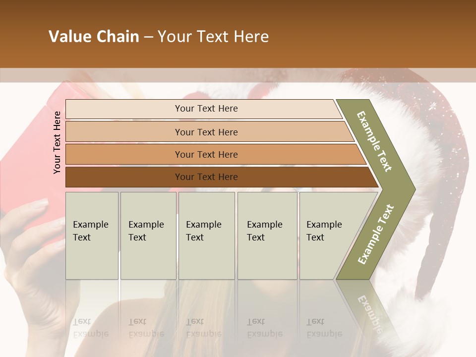 Cheerful Ribbon Holiday PowerPoint Template