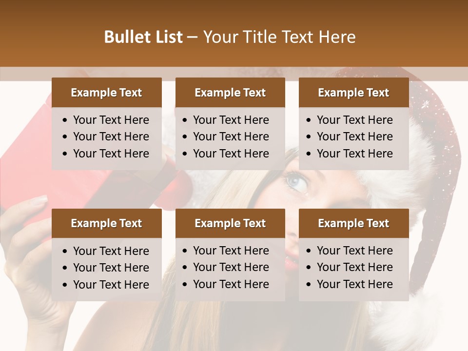 Cheerful Ribbon Holiday PowerPoint Template