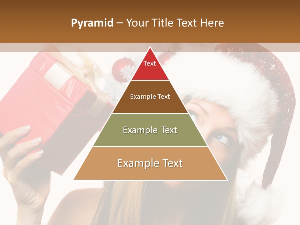 Cheerful Ribbon Holiday PowerPoint Template