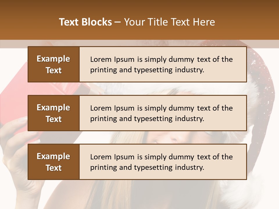 Cheerful Ribbon Holiday PowerPoint Template