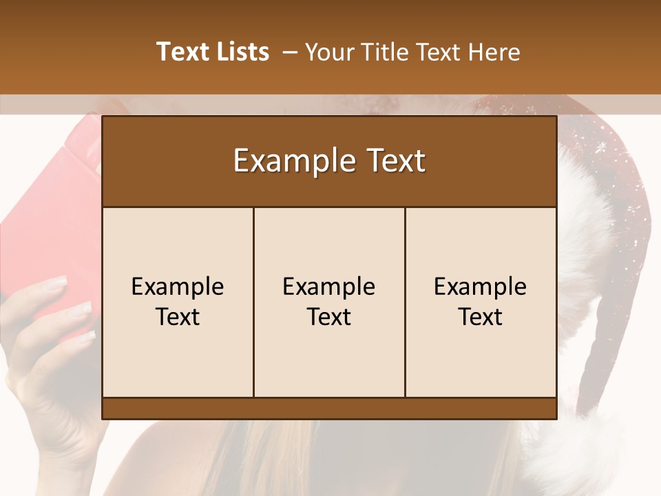 Cheerful Ribbon Holiday PowerPoint Template