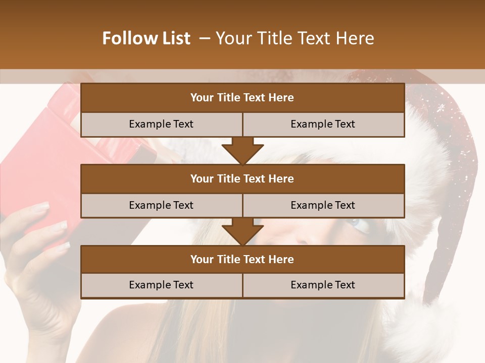 Cheerful Ribbon Holiday PowerPoint Template