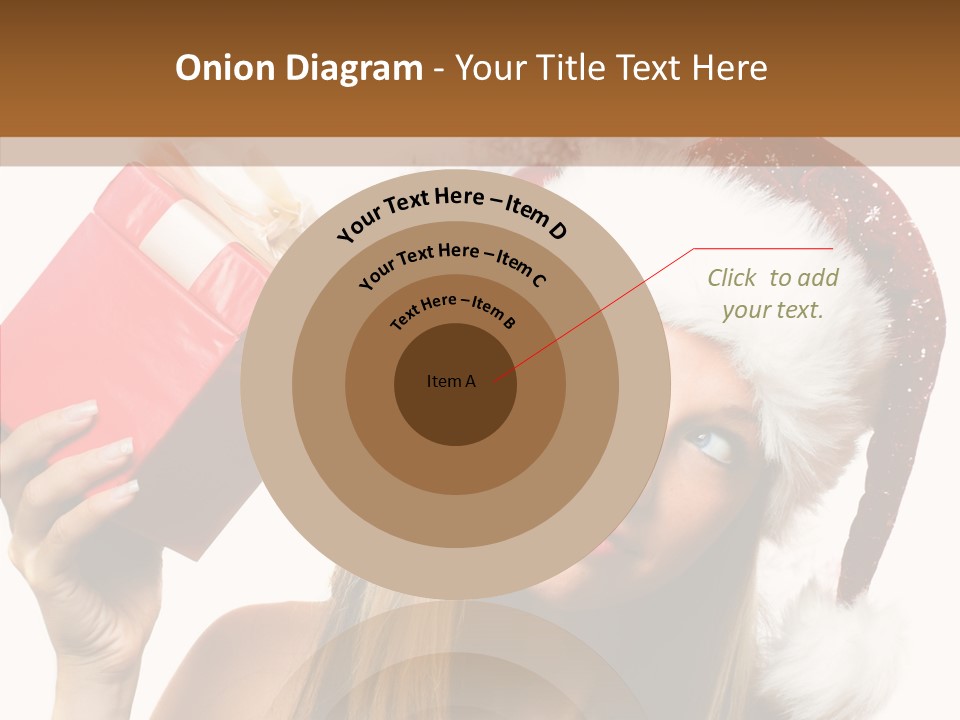 Cheerful Ribbon Holiday PowerPoint Template