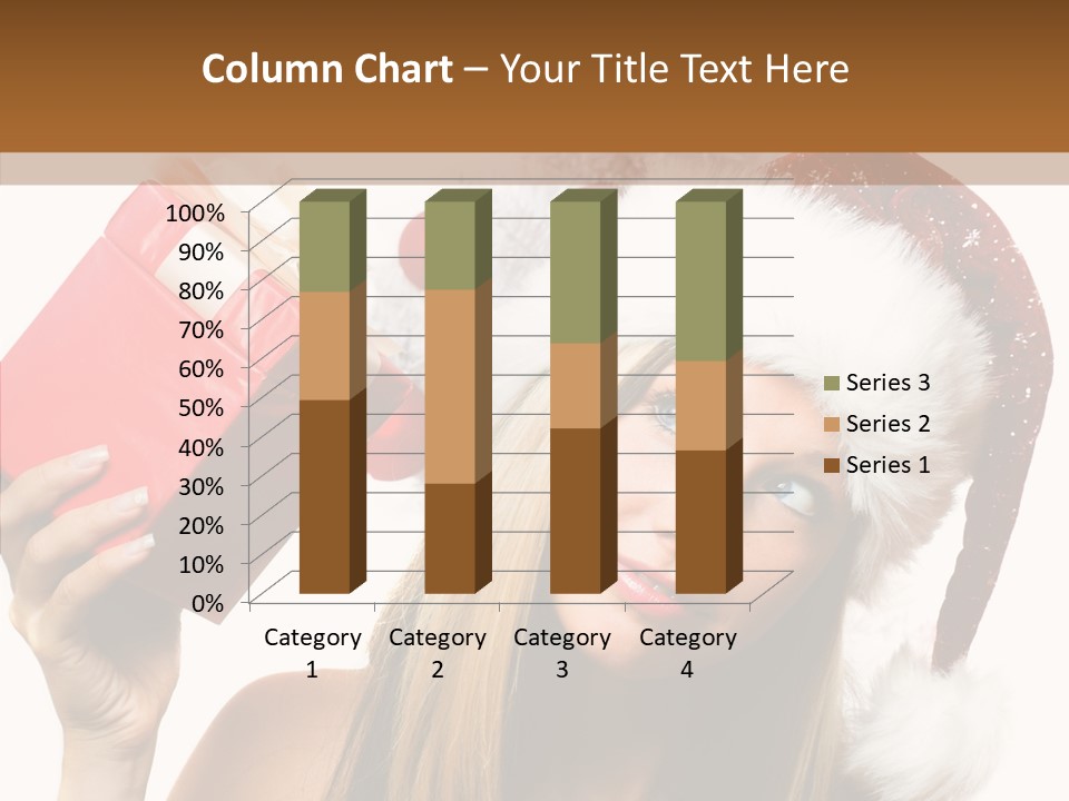 Cheerful Ribbon Holiday PowerPoint Template