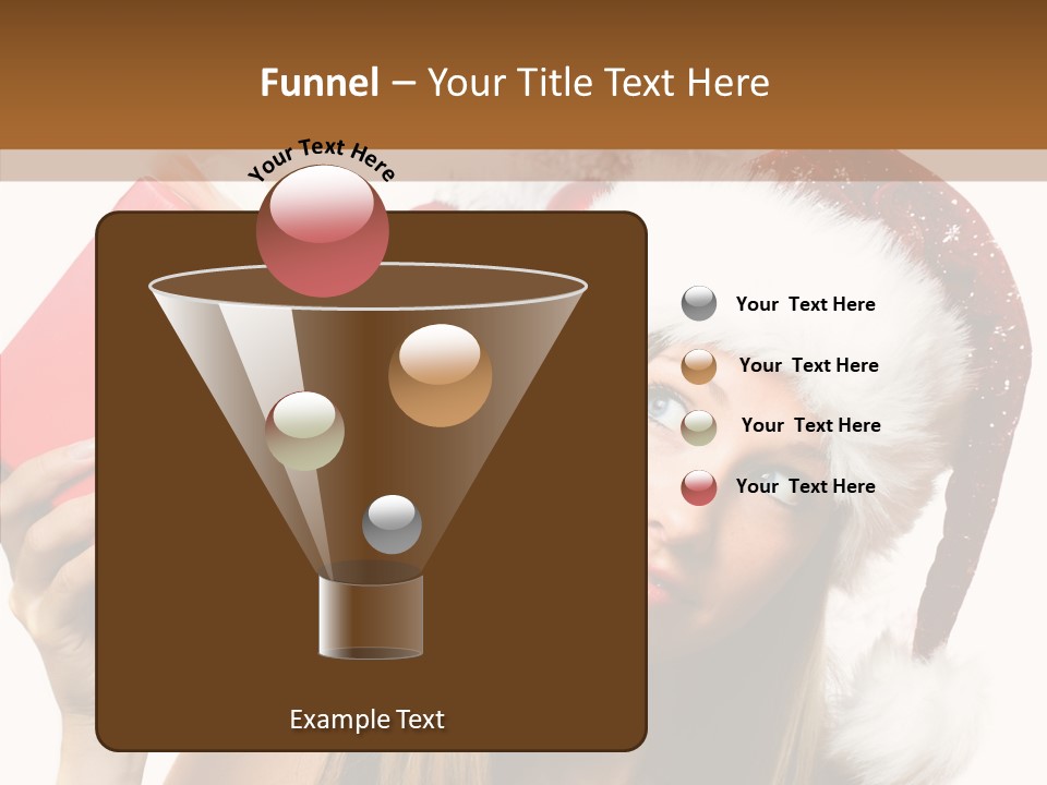 Cheerful Ribbon Holiday PowerPoint Template