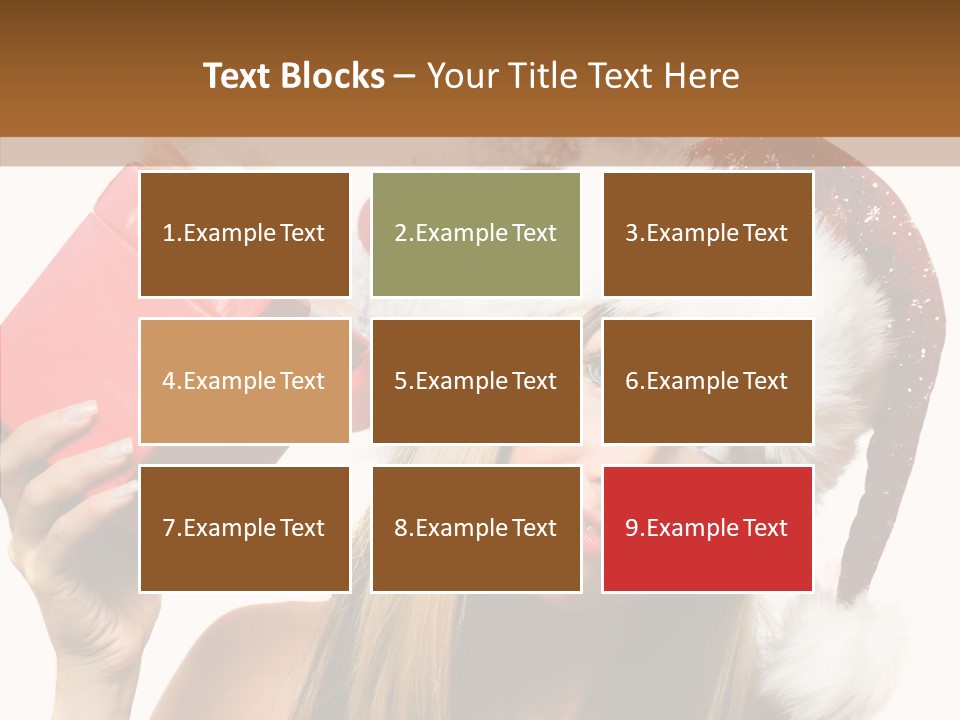 Cheerful Ribbon Holiday PowerPoint Template