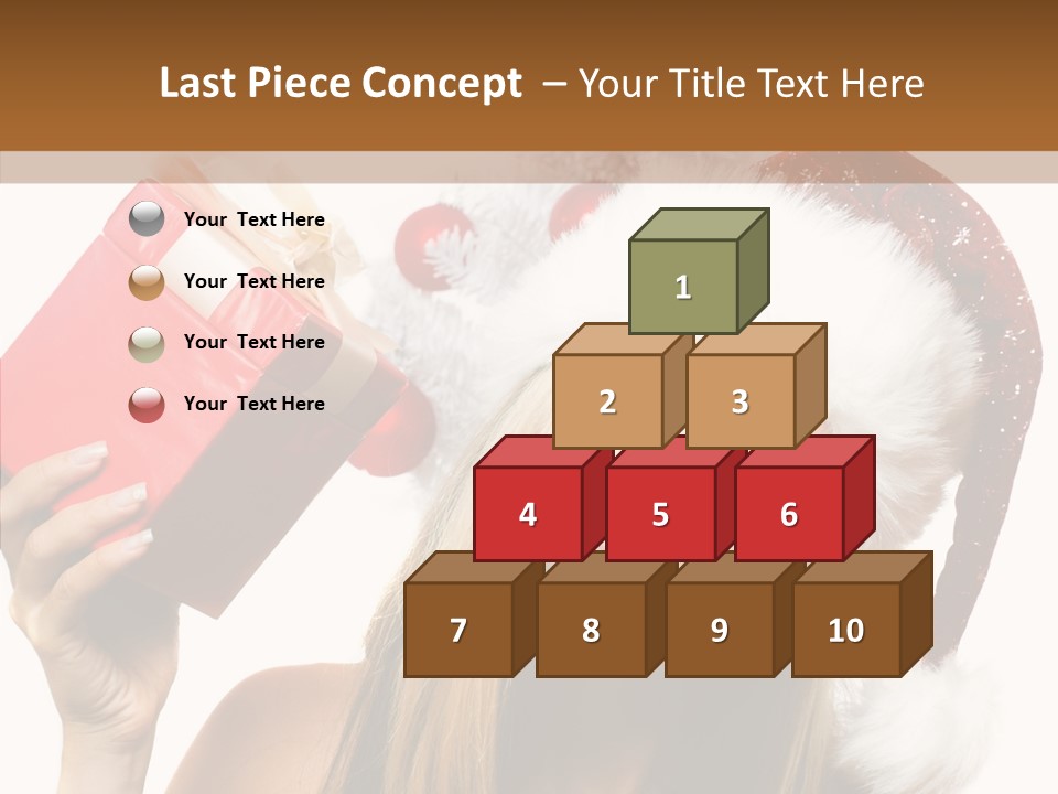 Cheerful Ribbon Holiday PowerPoint Template