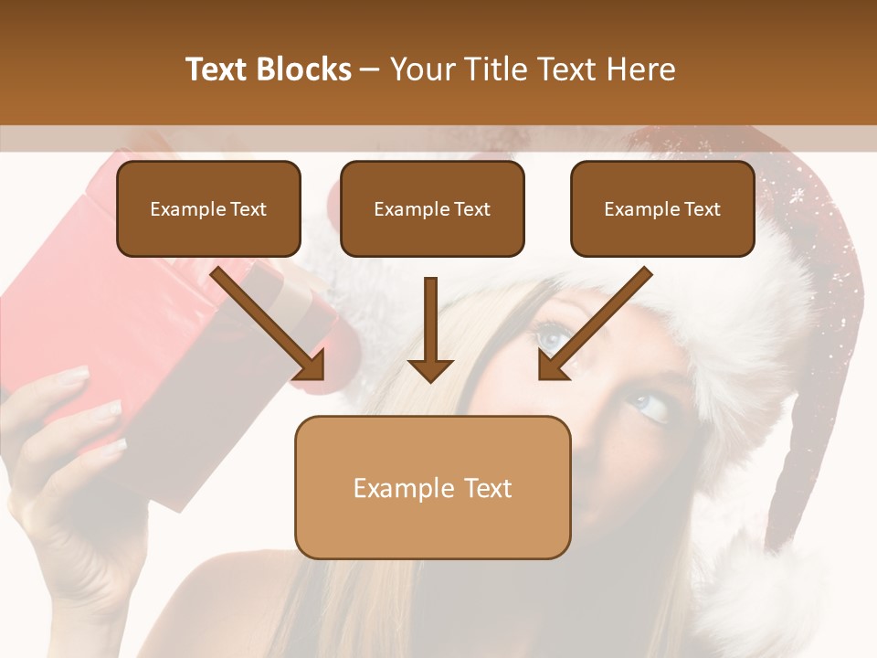 Cheerful Ribbon Holiday PowerPoint Template