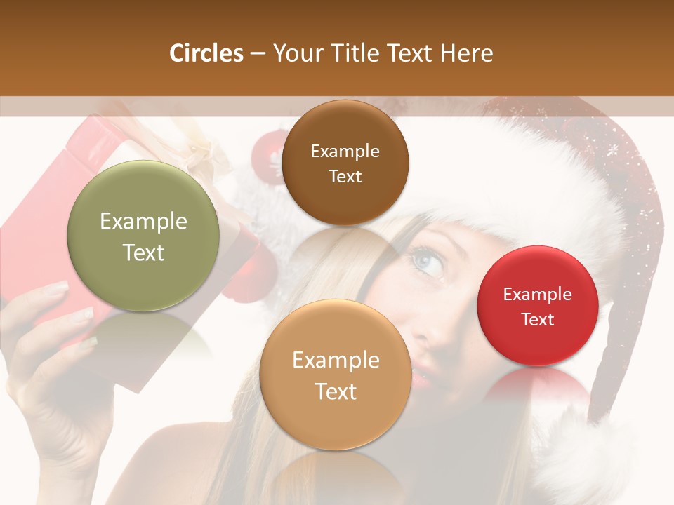 Cheerful Ribbon Holiday PowerPoint Template