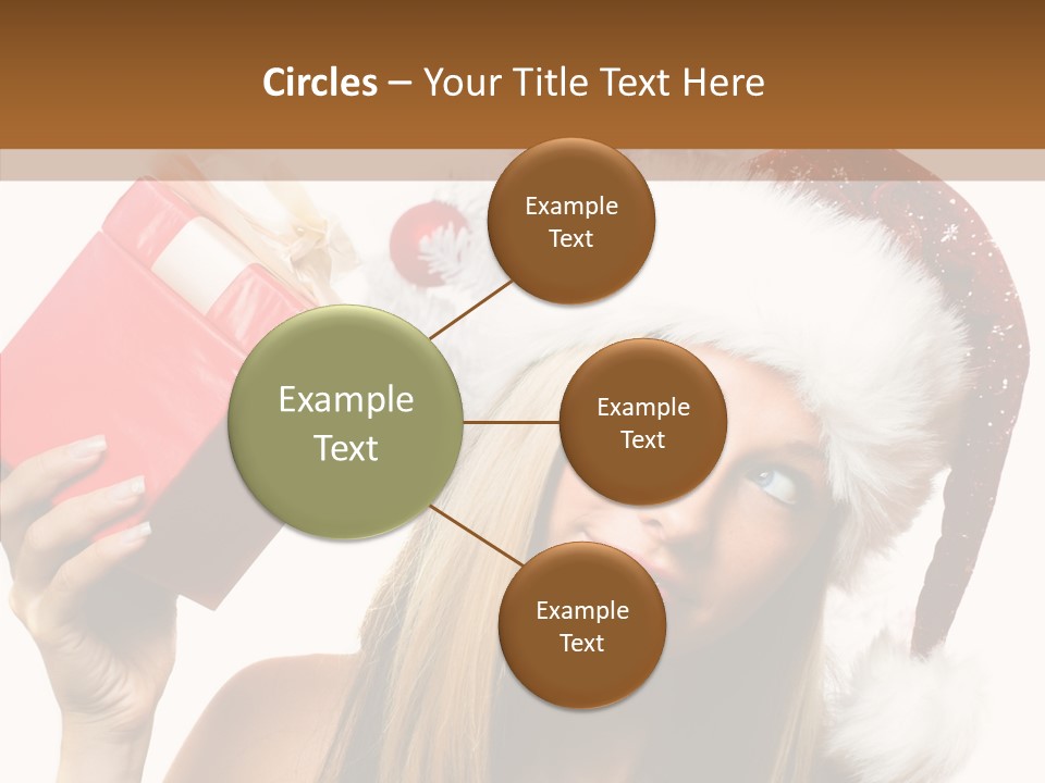 Cheerful Ribbon Holiday PowerPoint Template