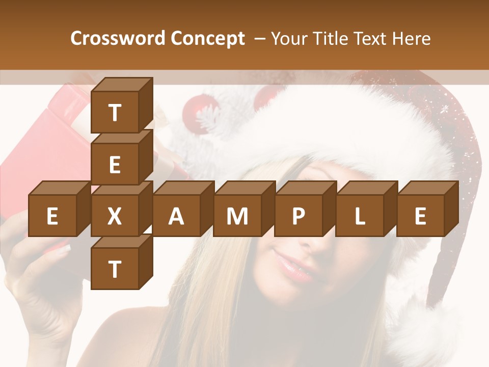 Cheerful Ribbon Holiday PowerPoint Template