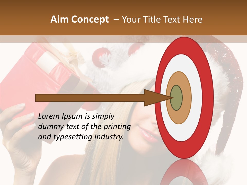 Cheerful Ribbon Holiday PowerPoint Template