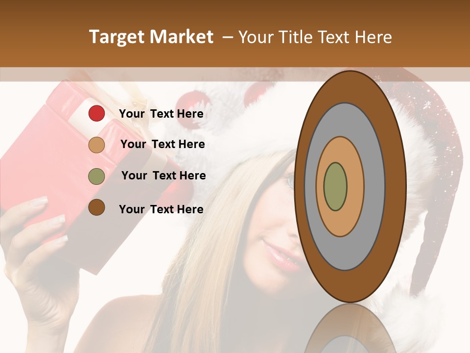 Cheerful Ribbon Holiday PowerPoint Template