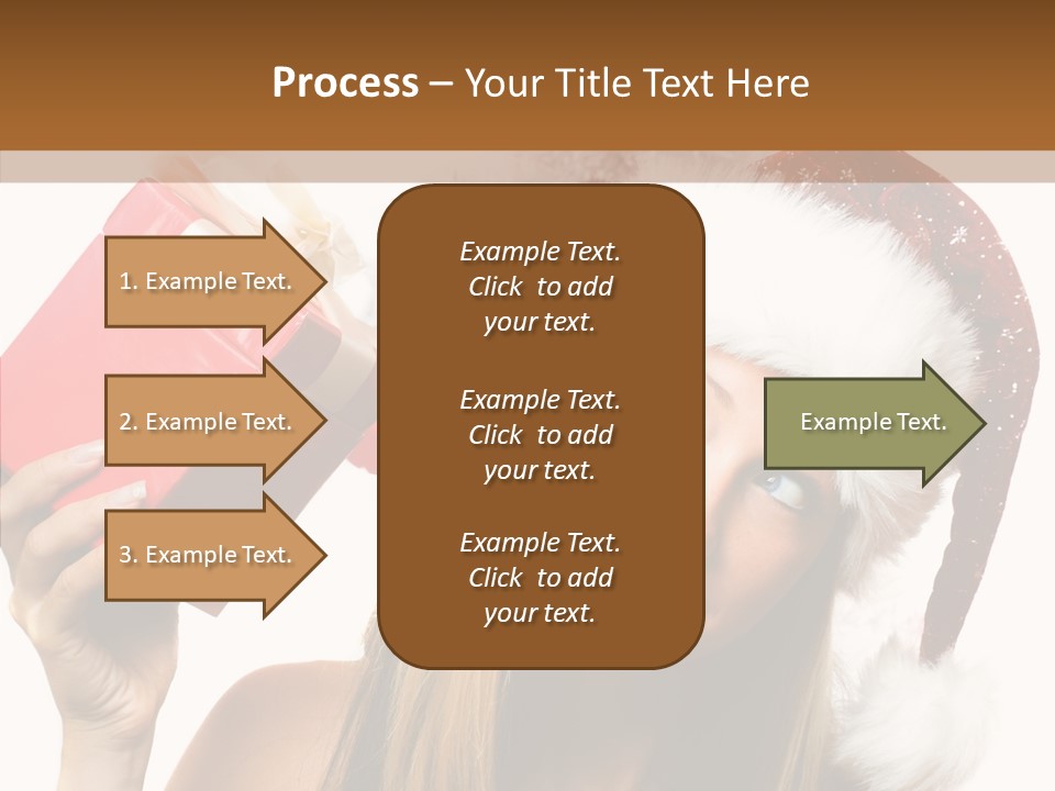 Cheerful Ribbon Holiday PowerPoint Template