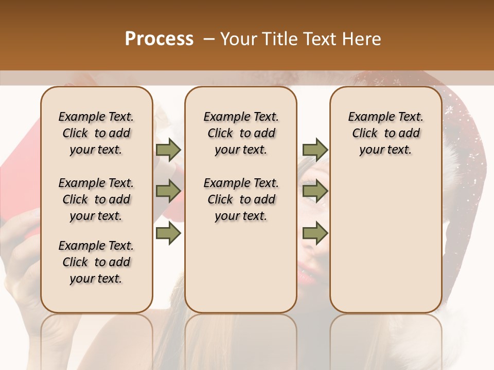 Cheerful Ribbon Holiday PowerPoint Template