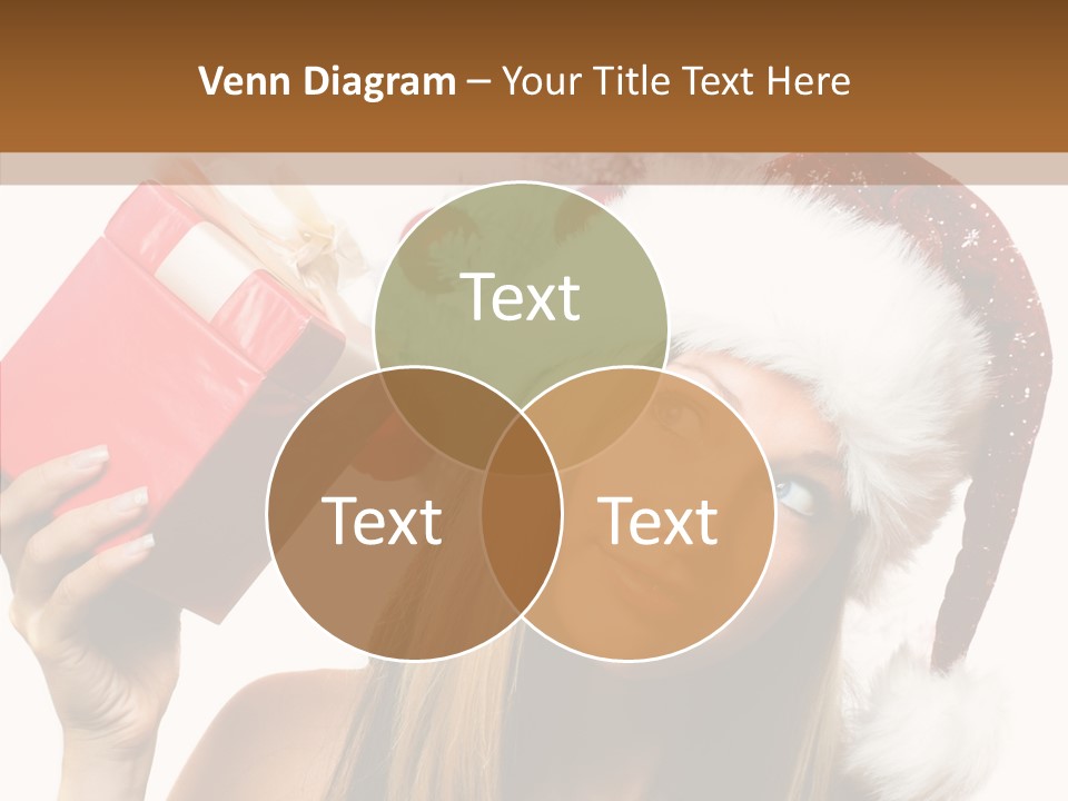 Cheerful Ribbon Holiday PowerPoint Template