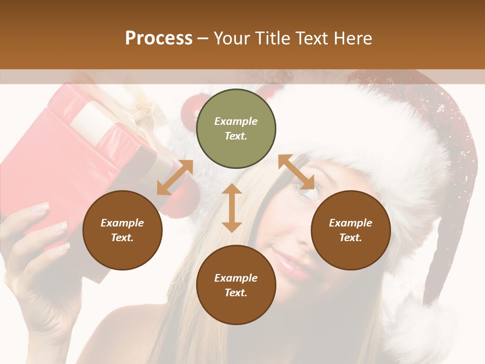 Cheerful Ribbon Holiday PowerPoint Template